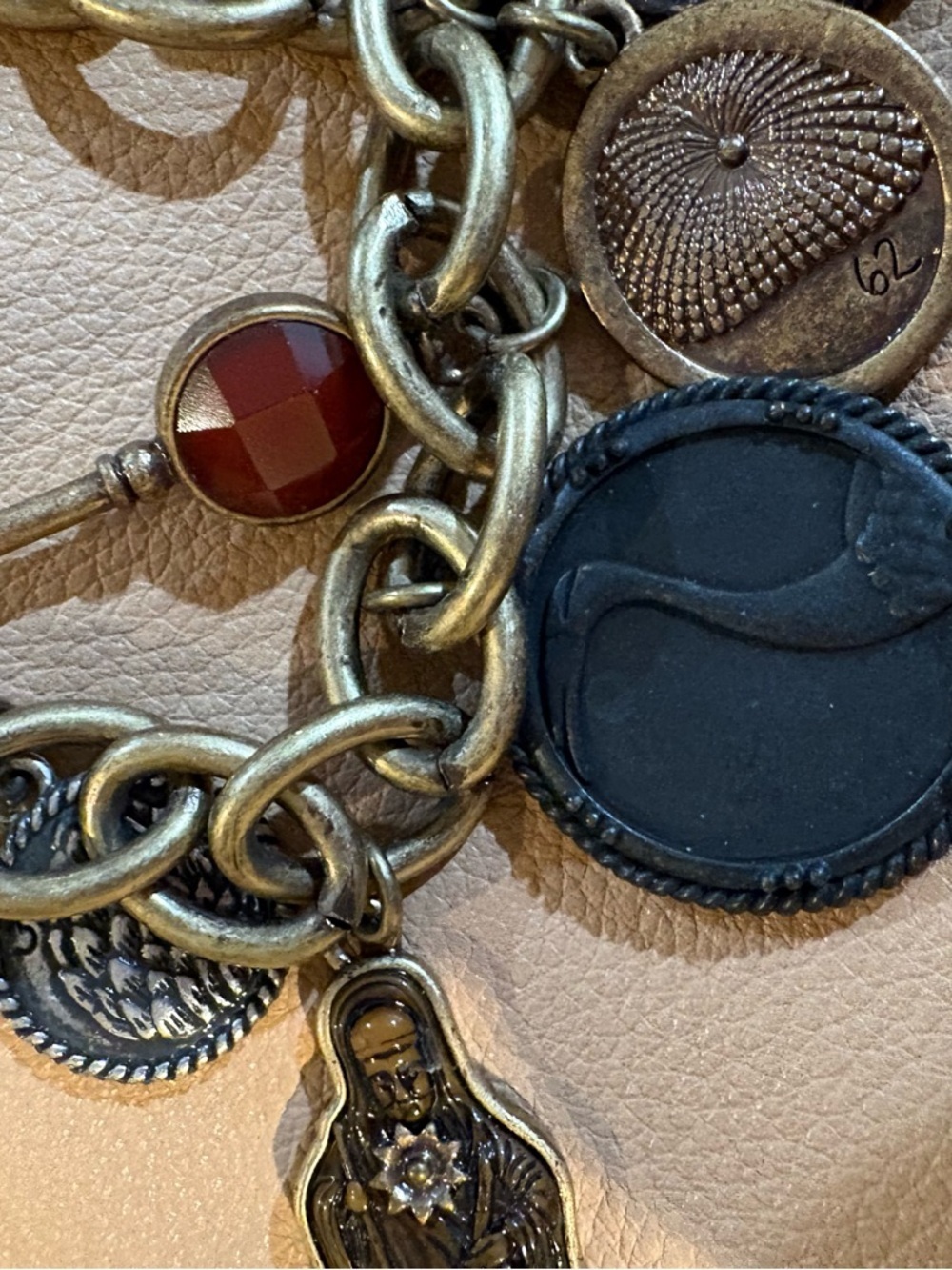 🍀VINTAGE RARE LUCKY BRAND Charm Bracelet - Picture 4 of 7
